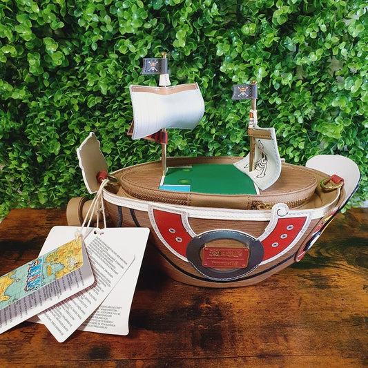 One Piece Thousand Sunny Ship Figural Crossbody Bag - LOUNGEFLY