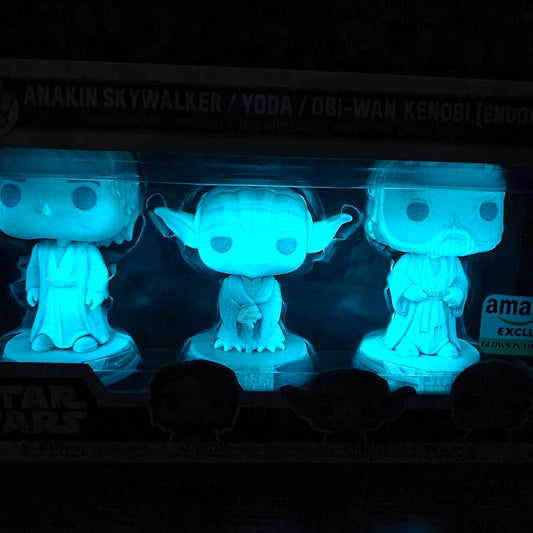 Anakin Skywalker / Yoda / Obi-wan Kenobi (GLOW) - 3pack Amazon exc. - STAR WARS