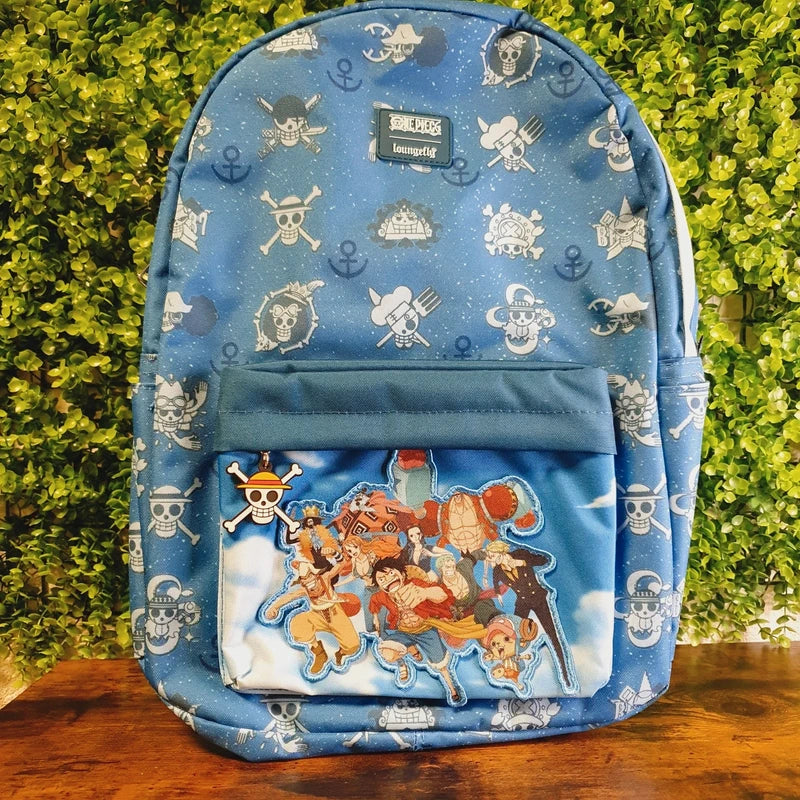 One Piece All-Over Print Full-Size Backpack - LOUNGEFLY