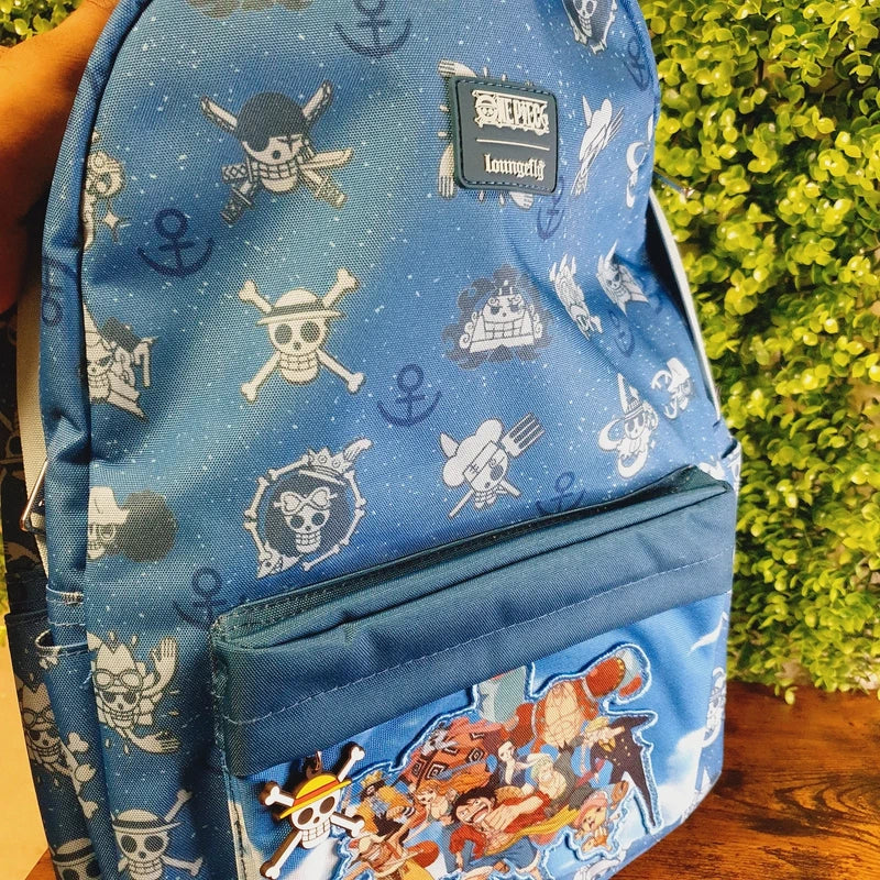 One Piece All-Over Print Full-Size Backpack - LOUNGEFLY