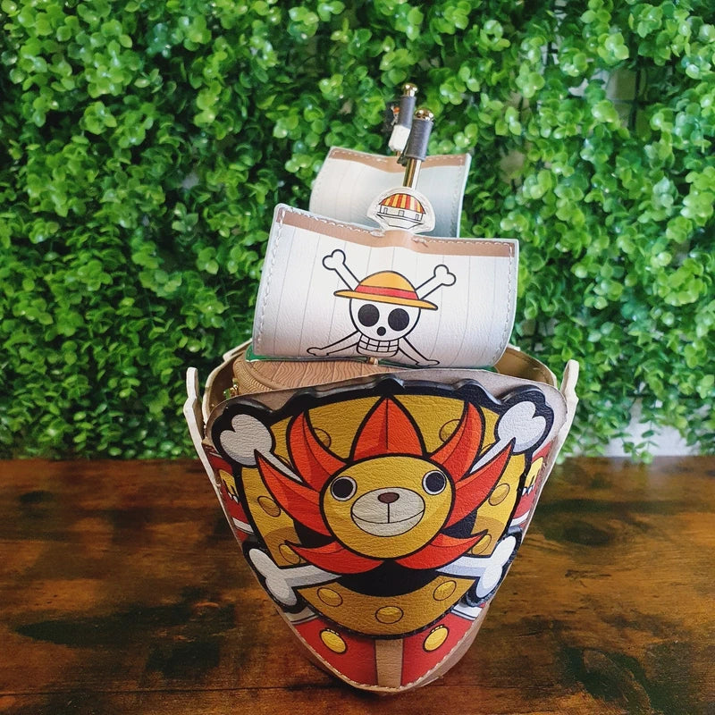 One Piece Thousand Sunny Ship Figural Crossbody Bag - LOUNGEFLY
