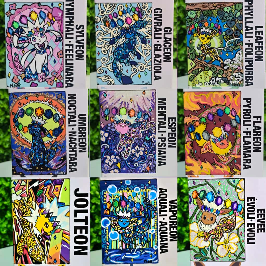 SET COMPLETO - EVOLUZIONI PRISMATICE Art Series - Tokyo Pop exc.