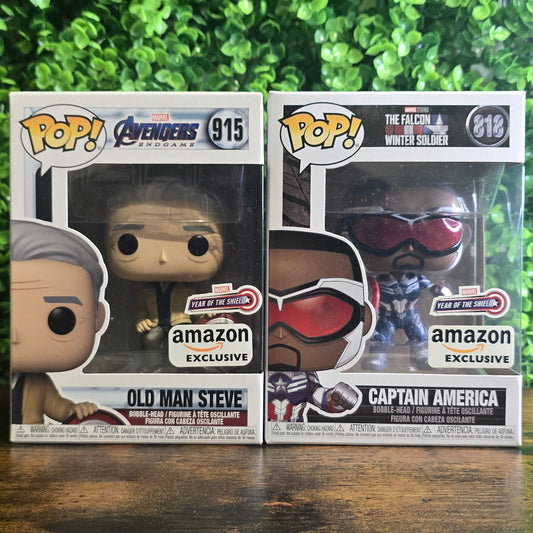 Old man Steve + Captain America - Amazon Exc. - MARVEL