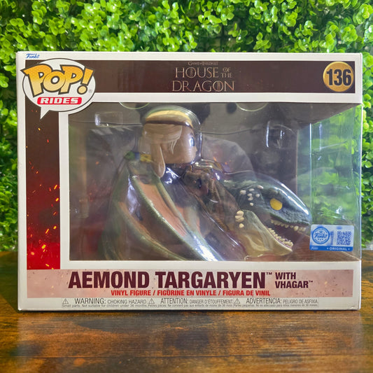 Aemond Targaryen W/VHAGAR - Funko exc. - HOUSE OF THE DRAGONS