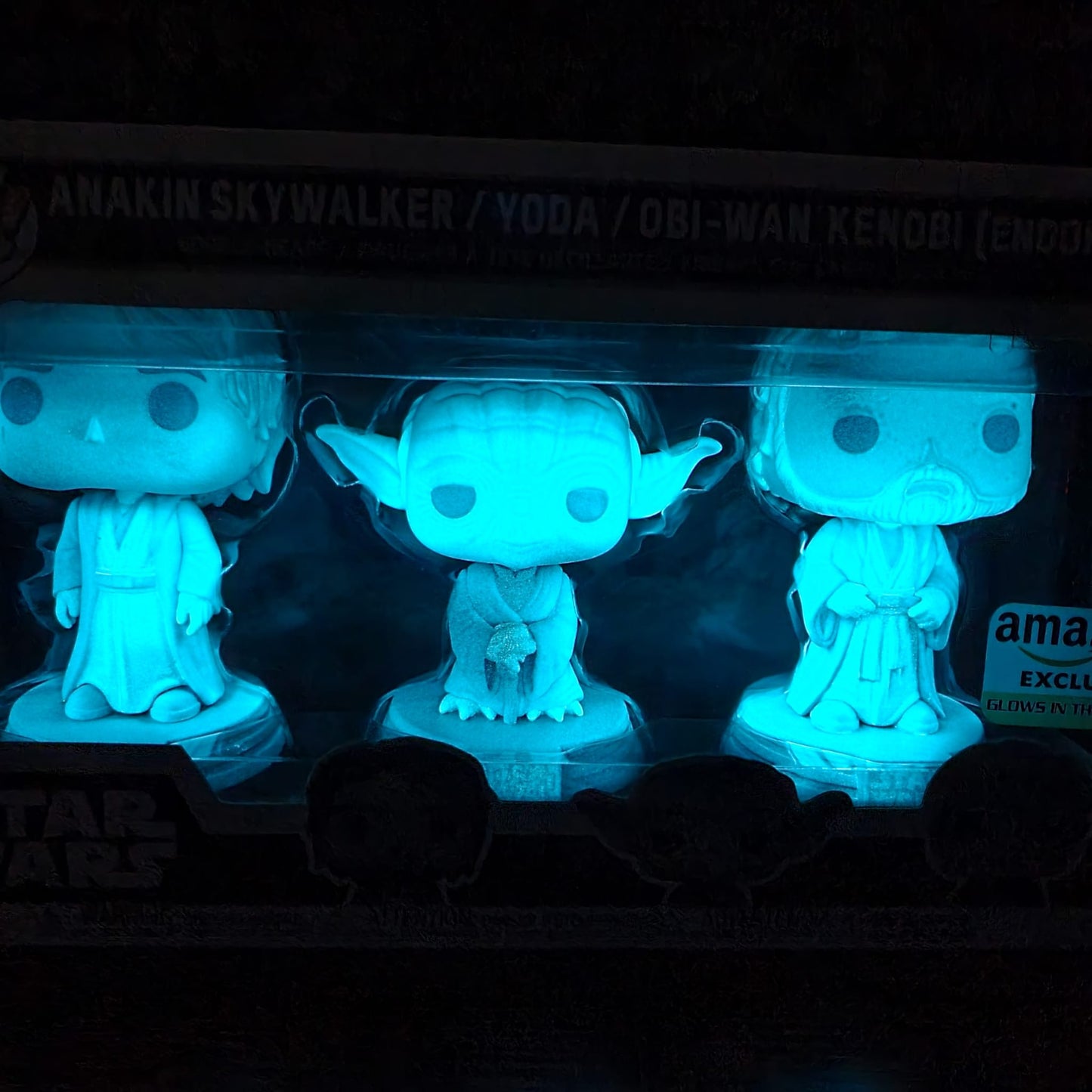 Anakin Skywalker / Yoda / Obi-wan Kenobi (GLOW) - 3pack Amazon exc. - STAR WARS