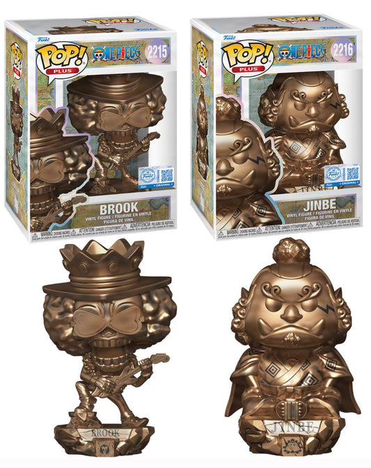 Brook #2215 (Bronze) + Jinbe #2216 (Bronze) - Funko Exc