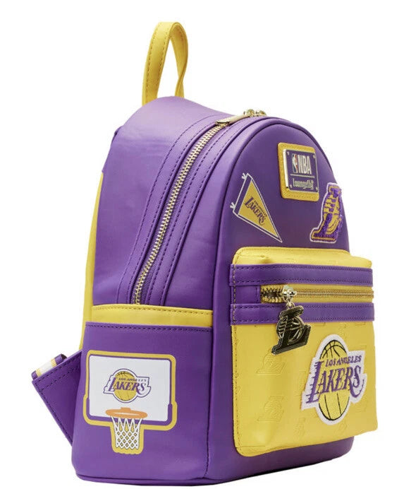 Los Angeles Lakers Patch Icons Mini Backpack - NBA - LOUNGEFLY